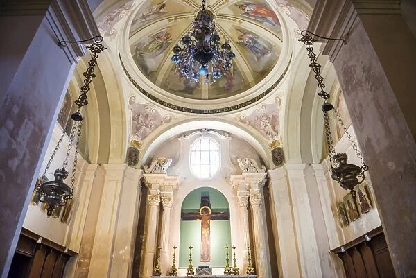 Syracuse Cathedral (Duomo di Siracusa) interior, Ortigia (Ortygia), Syracuse, UNESCO World Heritage Site, Sicily, Italy, Europe
