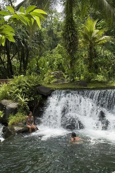 Tabacon Hot Springs, volcanic hot springs fed from the Arenal Volcano, Arenal
