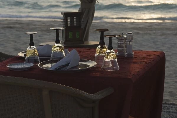 Table for two on the beach