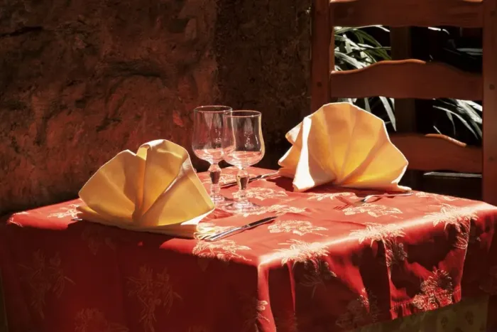 Framed Print : Table for two in the old quarter of Le Suquet, Cannes, Alpes-Maritimes Framed Print : Table for two in the old quarter of Le Suquet, Cannes, Alpes-Maritimes