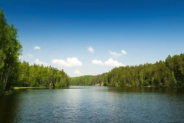 Taevaskoda Nature Reserve, Ahja River, Polva County, Estonia, Baltic States, Europe