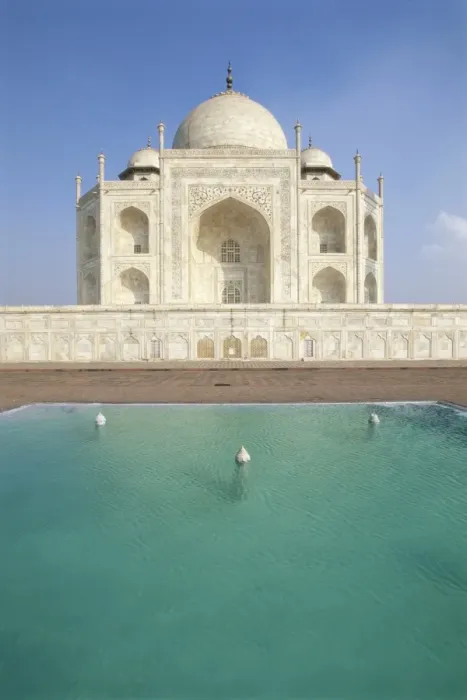 Framed Print : The Taj Mahal across pond Framed Print : The Taj Mahal across pond