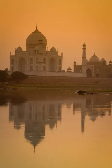 Framed Print : Taj Mahal reflected in the Yamuna River at sunset, UNESCO World Heritage Site, Agra, Uttar Pradesh, India, Asia Framed Print : Taj Mahal reflected in the Yamuna River at sunset, UNESCO World Heritage Site, Agra, Uttar Pradesh, India, Asia