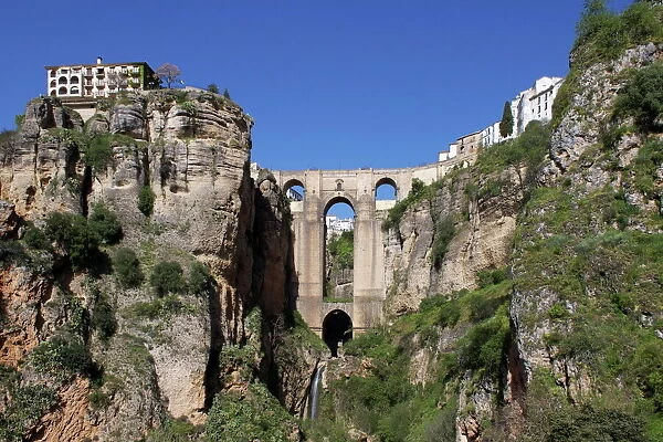 Tajo Gorge and New Bridge, Ronda, Malaga Province, Andalucia, Spain, Europe