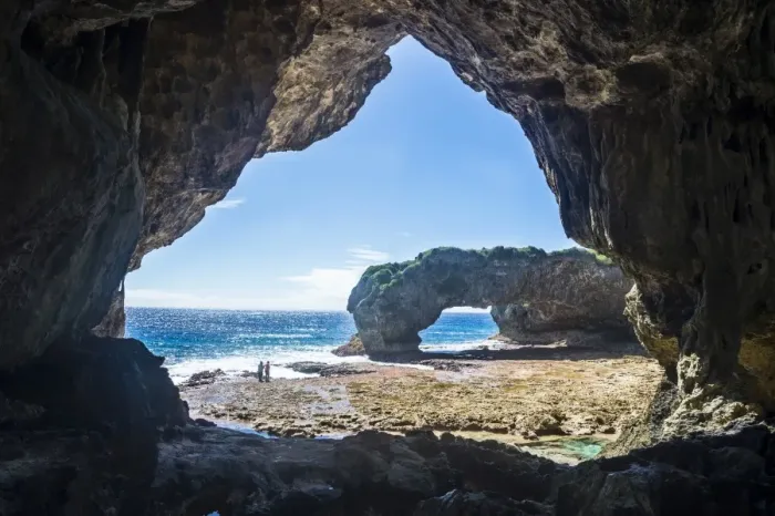 Framed Print : Talava Arches, Niue, South Pacific, Pacific Framed Print : Talava Arches, Niue, South Pacific, Pacific