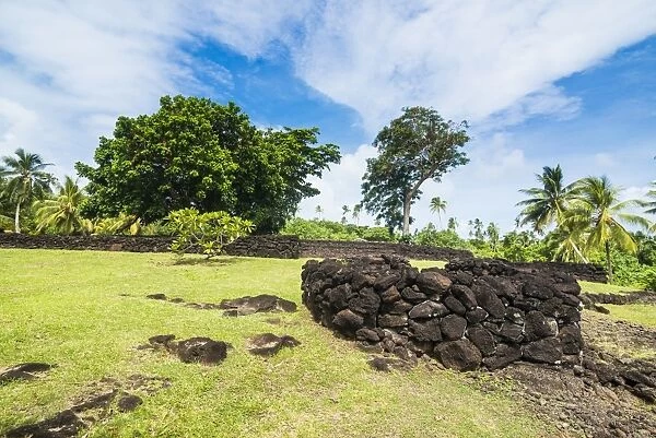Talietumu or Kolo Nui ruins, former fortress, Wallis, Wallis and Futuna, South Pacific