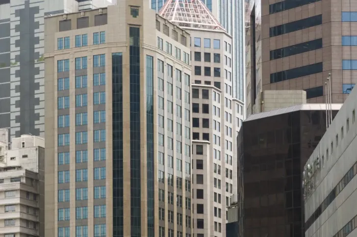 Framed Print : Tall buildings in the Financial District Framed Print : Tall buildings in the Financial District