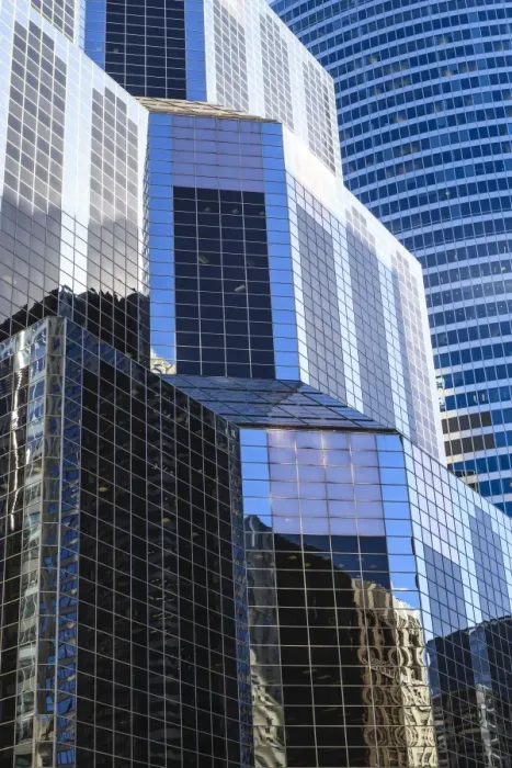 Framed Print : Tall glass and steel towers in the business district, Chicago, Illinois, United States of America, North America Framed Print : Tall glass and steel towers in the business district, Chicago, Illinois, United States of America, North America