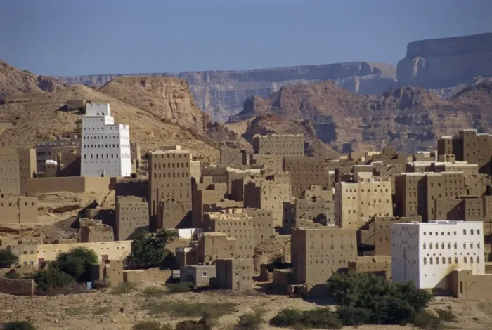 Framed Print : The tall mud brick houses of Habban Framed Print : The tall mud brick houses of Habban