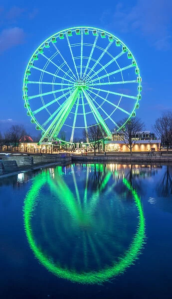 The tallest Ferris Wheel in Canada at the harbour, Montreal, Quebec, Canada