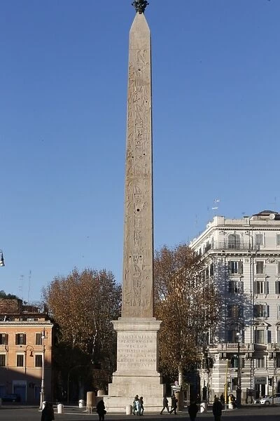 Tallest obelisk in Rome and the largest standing ancient Egyptian obelisk in the world, weighing over 230 tons dating from the reign of Tuthmosis III, Piazza di San Giovanni in Laterano, Rome, Lazio, Italy, Europe