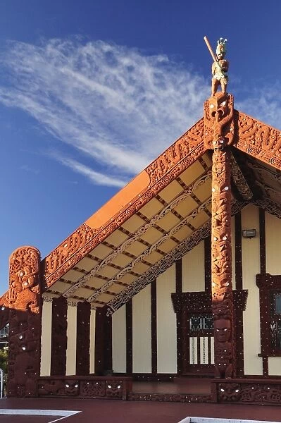 Tamate Kapua Meeting House, Rotorua, Bay of Plenty, North Island, New Zealand, Pacific