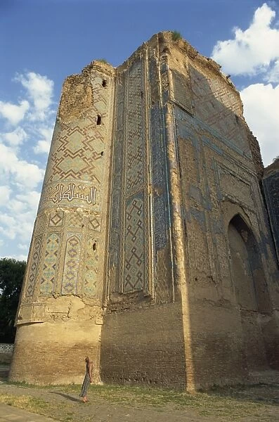 Tamerlanes Palace gate, Shakhrisabz, near Samarkand, Uzbekistan, Central Asia, Asia