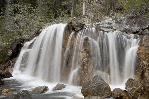 Tangle Falls, Jasper National Park, UNESCO World Heritage Site, Rocky Mountains
