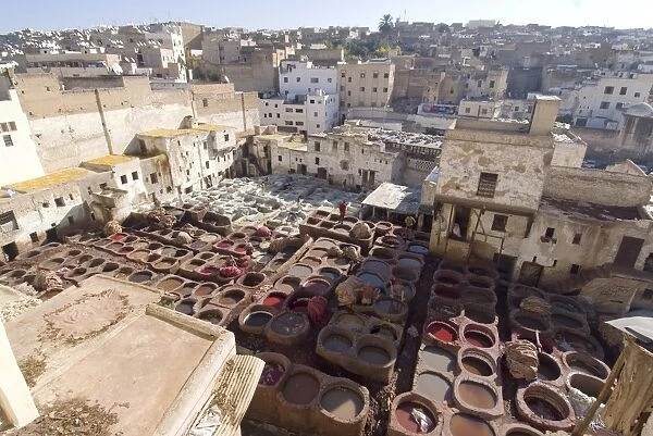 The Tanneries, Fes, Morocco, North Africa, Africa
