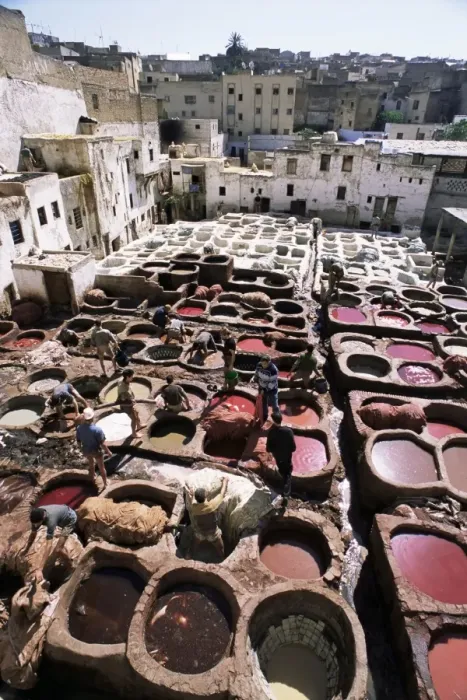Framed Print : Tanneries, Fez Framed Print : Tanneries, Fez