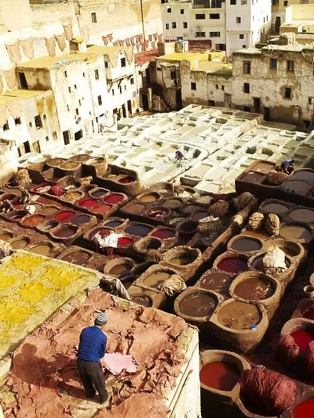 Tannery, Fez, Morocco, North Africa, Africa