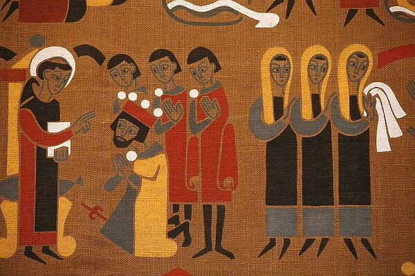 Tapestry depicting the life of St. Benedict, Saint-Pierre de Solesmes Abbey, Solesmes