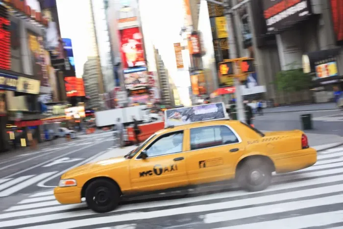 Framed Print : Taxi, Times Square, Manhattan, New York City, New York, United States of America Framed Print : Taxi, Times Square, Manhattan, New York City, New York, United States of America