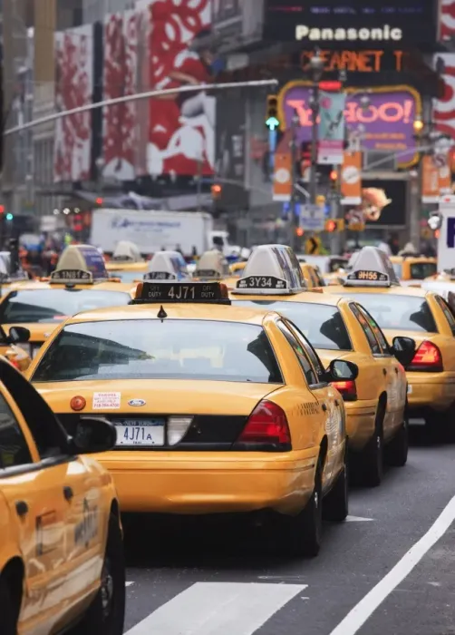 Framed Print : Taxis and traffic in Times Square, Manhattan, New York City, New York, United States of America Framed Print : Taxis and traffic in Times Square, Manhattan, New York City, New York, United States of America