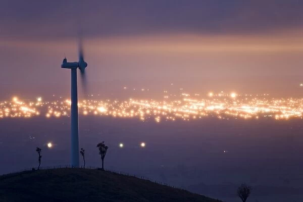 Te Apiti Wind Farm at dawn