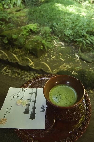 Tea ceremony in bamboo forest