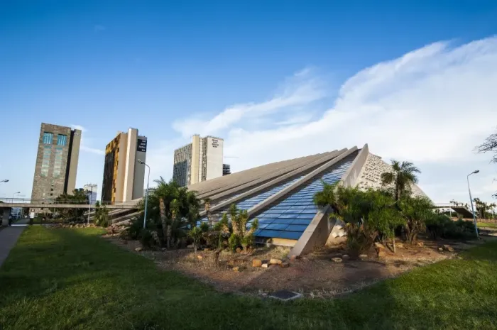 Framed Print : Teatro (The Theater), Brasilia, Brazil, South America