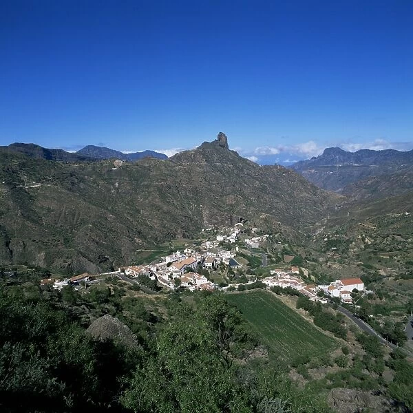 Tejeda and Roque Bentaiga, Gran Canaria, Canary Islands, Spain, Europe
