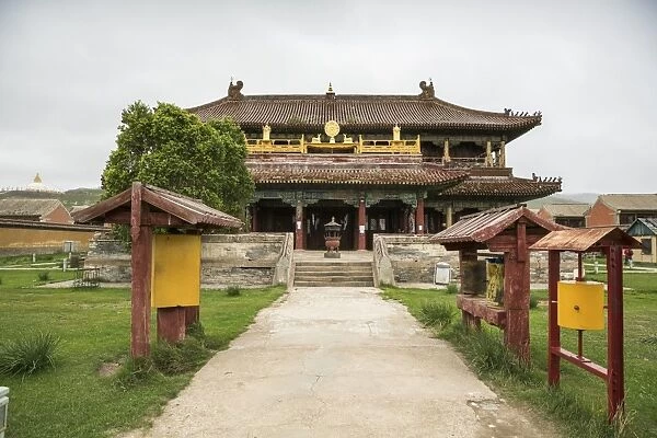 Temple in Amarbayasgalant Monastery, Mount Buren-Khaan, Baruunburen district, Selenge province