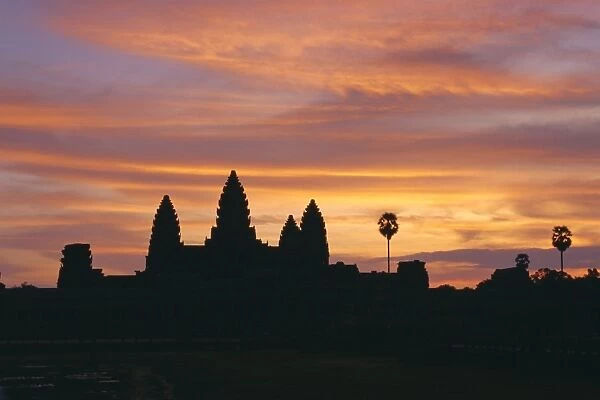 The temple of Angkor Wat at sunrise, Angkor, Siem Reap, Cambodia