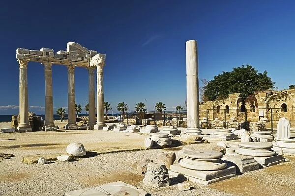 Temple of Apollo, Side, Antalya Province, Anatolia, Turkey, Asia Minor, Eurasia