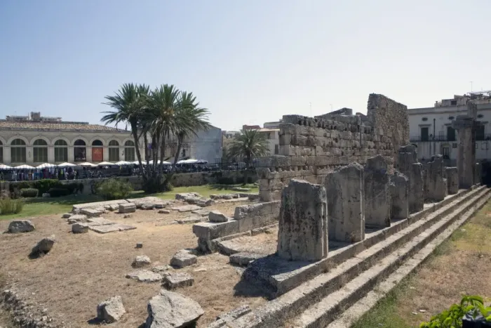 Framed Print : The Temple of Apollo, Siracusa, Ortigia, Sicily, Italy, Europe