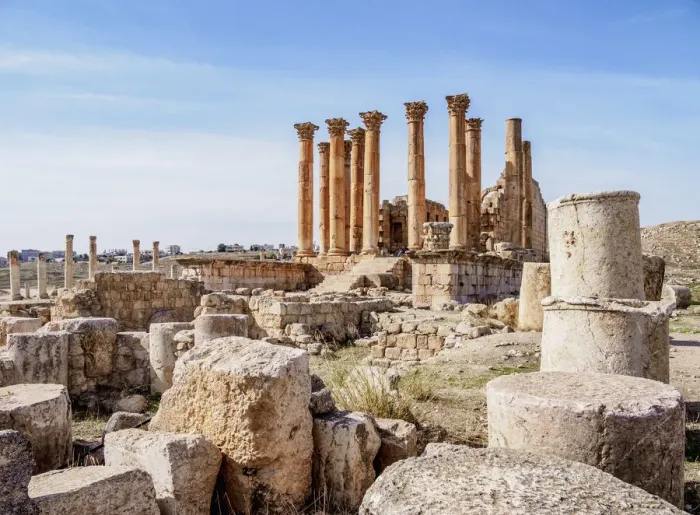 Framed Print : Temple of Artemis, Jerash, Jerash Governorate, Jordan, Middle East Framed Print : Temple of Artemis, Jerash, Jerash Governorate, Jordan, Middle East