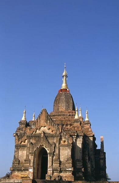 Temple, Bagan (Pagan) archaeological site, Myanmar (Burma), Asia