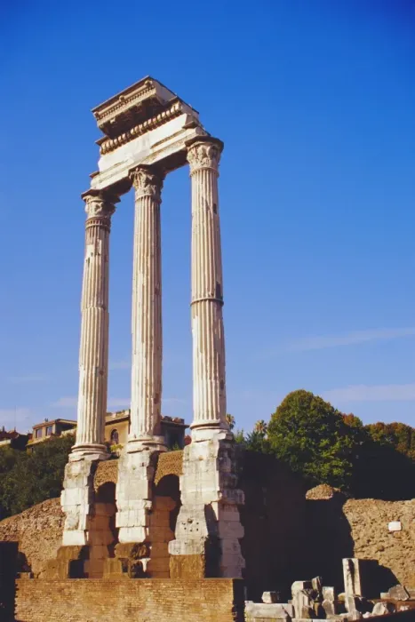 Framed Print : Temple of Castor & Pollux Framed Print : Temple of Castor & Pollux