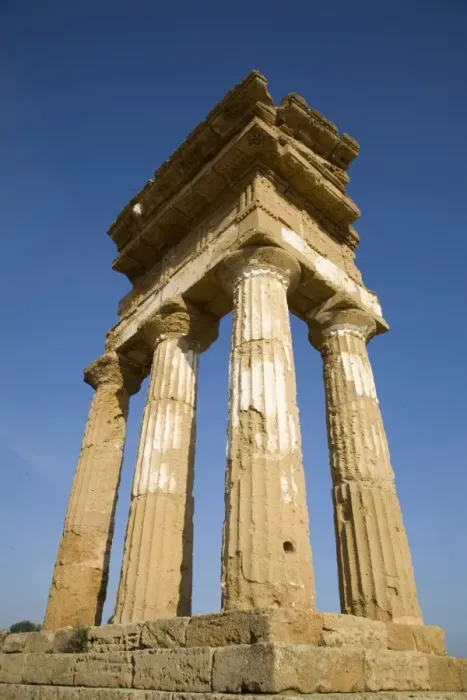 Framed Print : Temple of Castor and Pollux, Valley of the Temples, Agrigento, UNESCO World Heritage Site Framed Print : Temple of Castor and Pollux, Valley of the Temples, Agrigento, UNESCO World Heritage Site