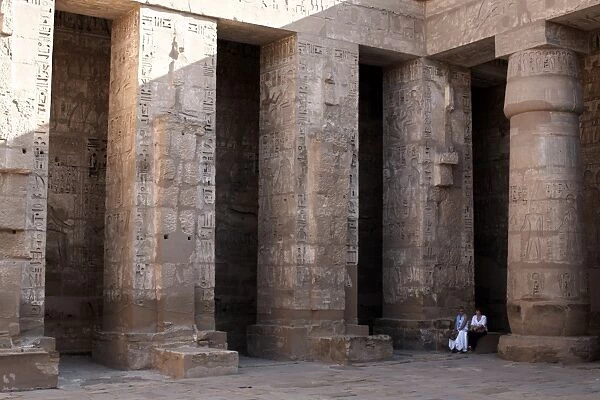 The temple complex of Medinet Habu, Thebes, UNESCO World Heritage Site