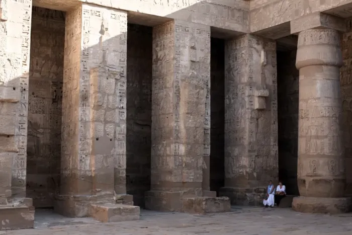 Framed Print : The temple complex of Medinet Habu, Thebes, UNESCO World Heritage Site Framed Print : The temple complex of Medinet Habu, Thebes, UNESCO World Heritage Site