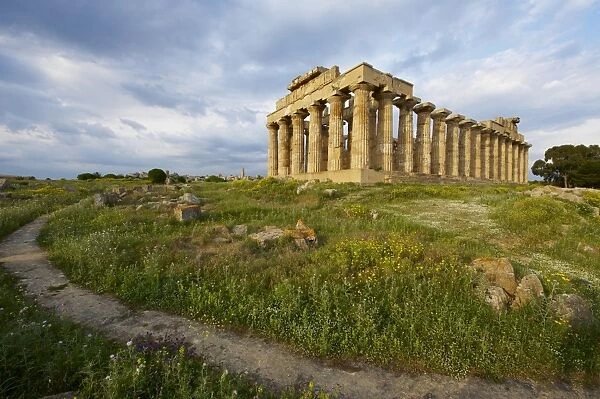 Temple E, Selinunte, Trapani District, Sicily, Italy, Europe
