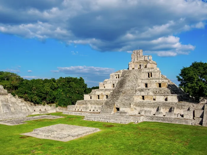 Framed Print : Temple of Five Floors, Great Acropolis, Edzna Archaeological Site, Campeche State, Mexico Framed Print : Temple of Five Floors, Great Acropolis, Edzna Archaeological Site, Campeche State, Mexico
