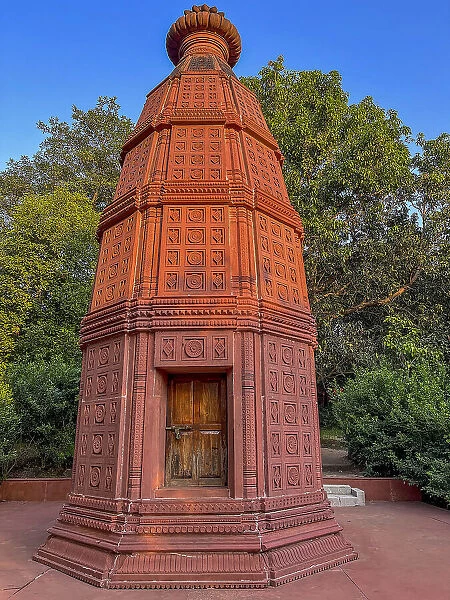 Temple at Goverdan ecovillage, Maharashtra, India, Asia