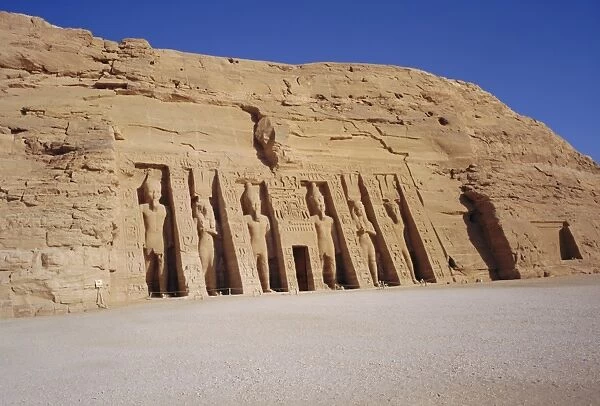 Temple of Hathor in honour of Nefretare, was moved when Aswan High Dam was built
