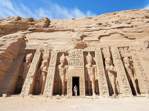 The temple of Hathor and Nefertari (The Small Temple of Abu Simbel), UNESCO World Heritage Site, Abu Simbel, Egypt, North Africa, Africa