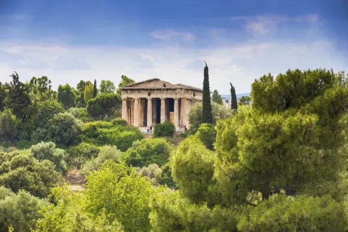 Framed Print : Temple of Hephaestus, The Agora, Athens, Greece, Europe Framed Print : Temple of Hephaestus, The Agora, Athens, Greece, Europe