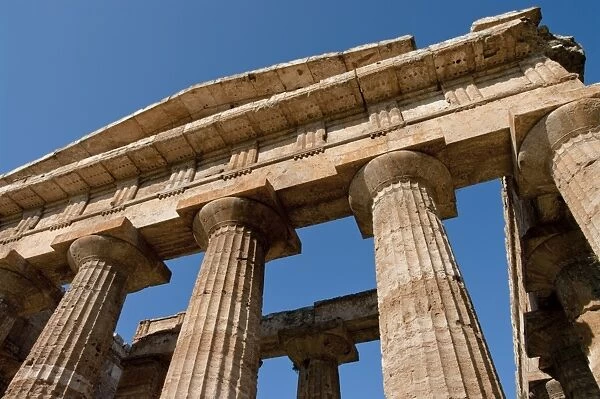 Temple of Hera (Basilica), ruins of Paestum, UNESCO World Heritage Site