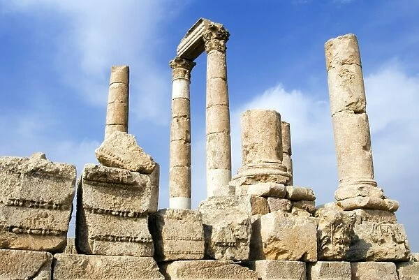 Temple of Hercules, the Citadel, Amman, Jordan, Middle East
