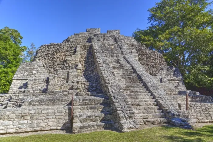 Framed Print : Temple I, Chaccoben, Mayan archaeological site, 110 miles south of Tulum, Classic Period Framed Print : Temple I, Chaccoben, Mayan archaeological site, 110 miles south of Tulum, Classic Period