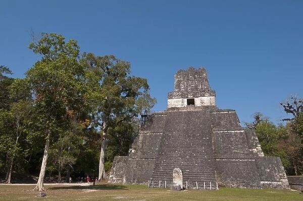 Temple II, Mayan archaeological site, Tikal, UNESCO World Heritage Site