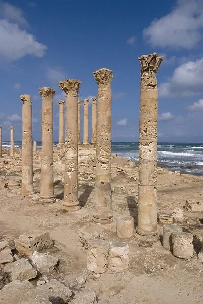 Temple of Isis, Roman site of Sabratha, UNESCO World Heritage Site, Libya