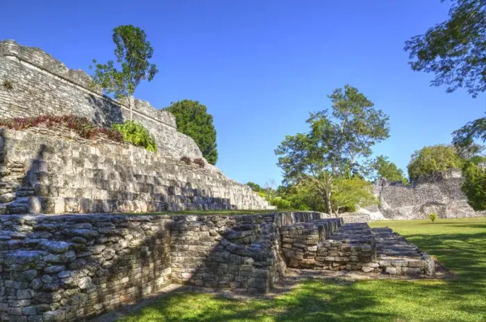 Framed Print : Temple of the King, Kohunlich, Mayan archaeological site, Quintana Roo, Mexico, North Framed Print : Temple of the King, Kohunlich, Mayan archaeological site, Quintana Roo, Mexico, North